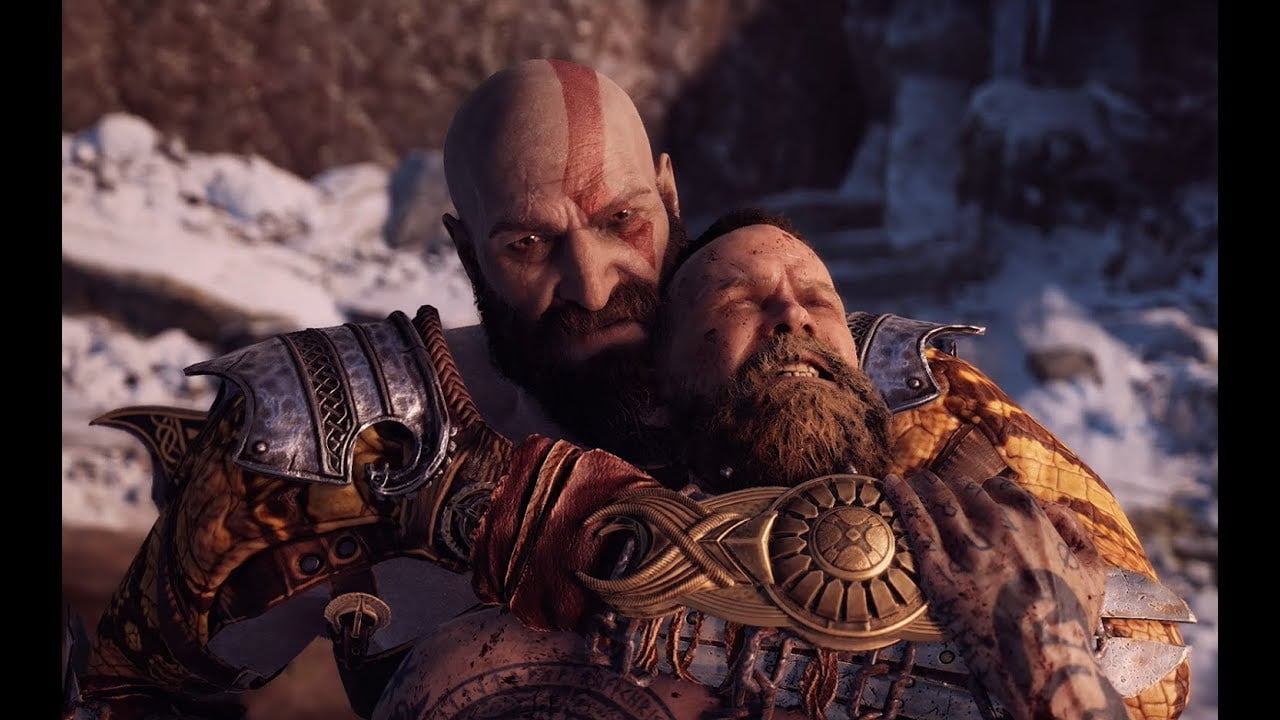 Kratos killing baldur