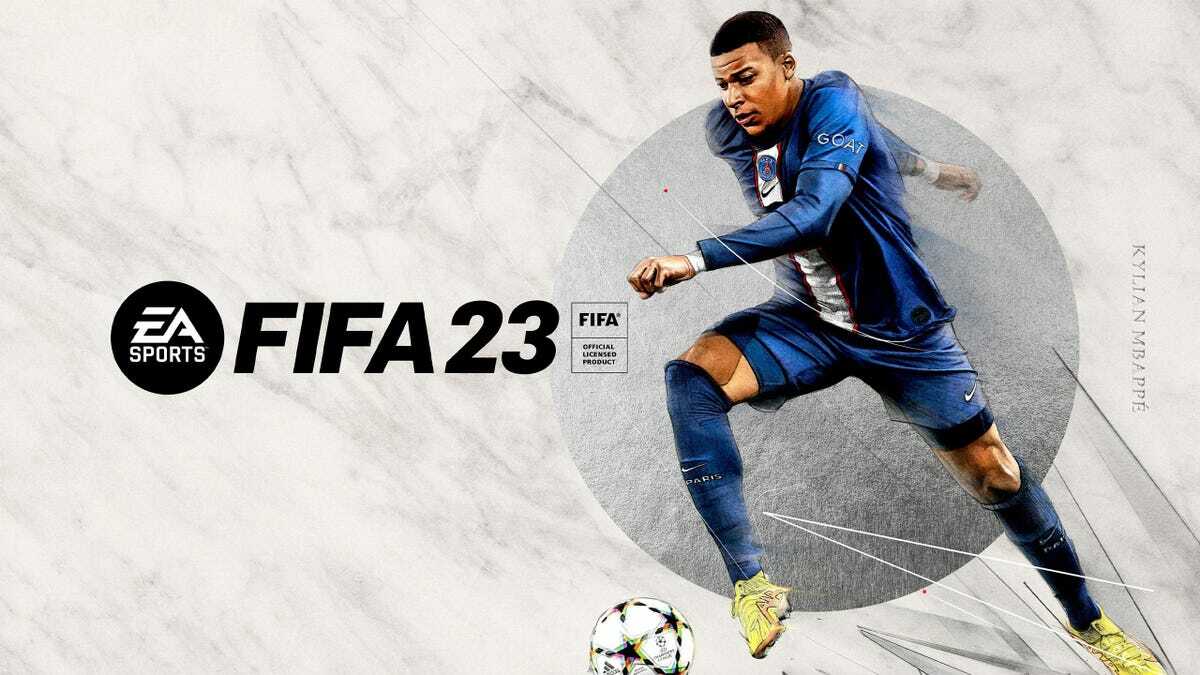 Kylian Mbappe on FIFA 23 Poster