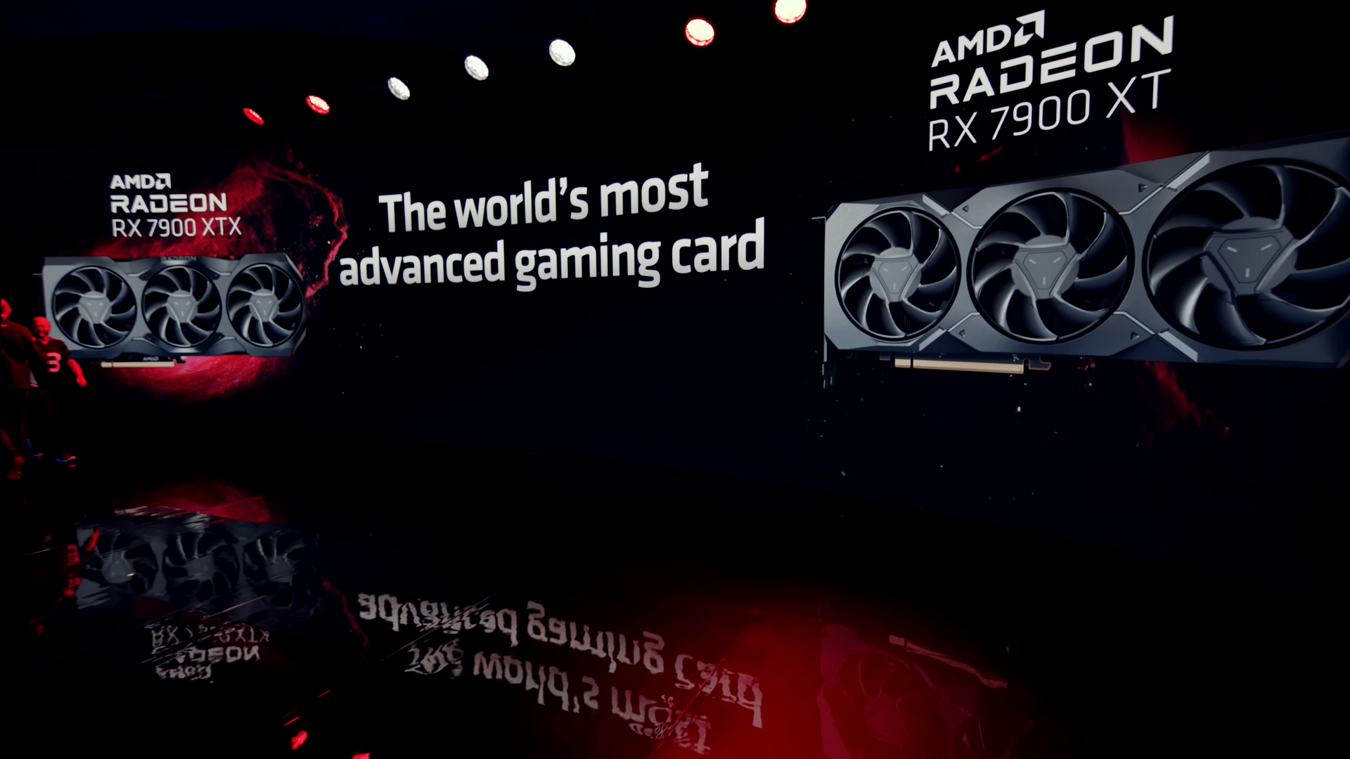 A screenshot from AMD's product launch video